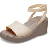 imageCrocs womens Brooklyn Ankle Strap WedgesShitake