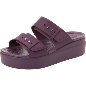 imageCrocs Brooklyn Buckle Low WedgePlush Plum