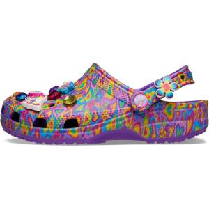 imageCrocs Unisex Adult Classic Lisa Frank ClogsNeon PurpleMulti