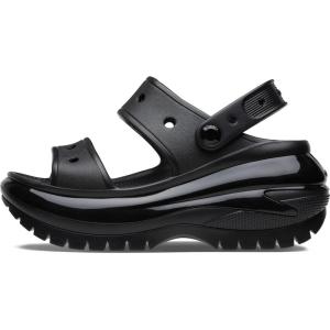 imageCrocs Unisex Classic Mega Crush Platform Sandals WedgeBlack
