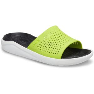 imageCrocs Unisex LiteRide SlideLime Punch Almost White