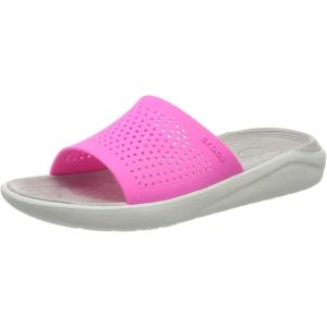 imageCrocs Unisex LiteRide SlidePink Electric Pink Almost White 6qv