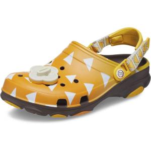imageCrocs UnisexAdult Classic Demon Slayer All Terrain Adjustable ClogsZenitsu