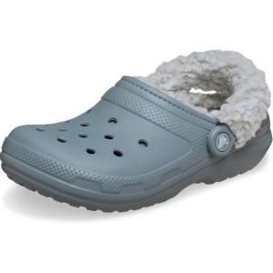 imageCrocs UnisexAdult Classic Fleece Lined Clogs Fuzzy Slippers for Women and MenConcrete