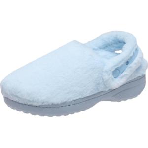 imageCrocs UnisexAdult Classic Unfurgettable Lined Clogs Fuzzy SlippersBlue Frost