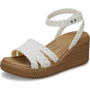 imageCrocs womens Brooklyn Ankle Strap WedgesChalk