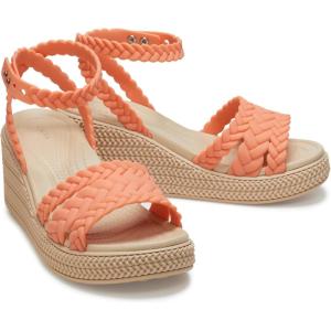 imageCrocs womens Brooklyn Ankle Strap WedgesGrapefruit