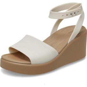 imageCrocs womens Brooklyn Ankle Strap WedgesSandstoneSepia