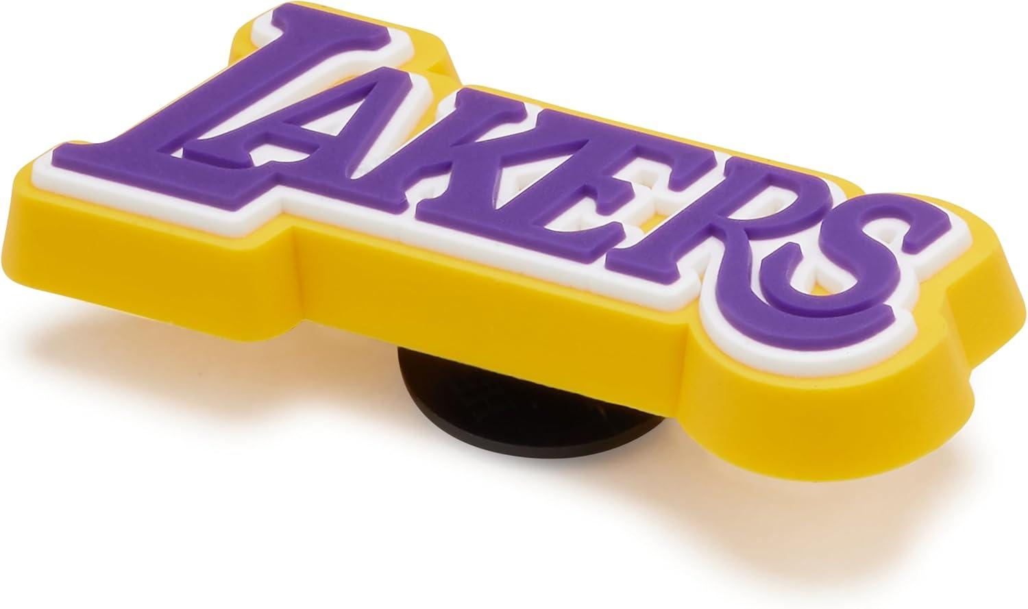 imageCrocs UnisexAdult Jibbitz Shoe Charms  NBA Basketball Team Shoe Charm Singles Sports Charms for Boys and GirlsNba Los Angeles Lakers