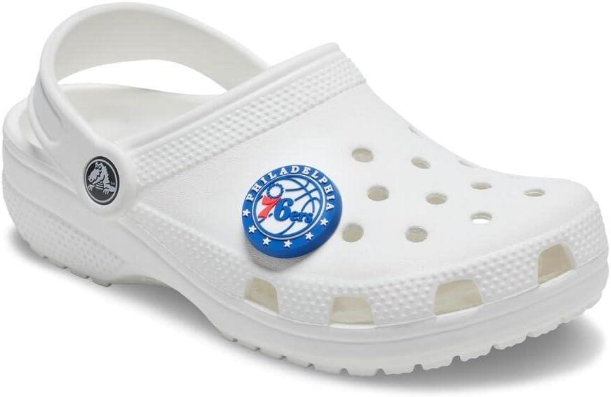 imageCrocs UnisexAdult Jibbitz Shoe Charms  NBA Basketball Team Shoe Charm Singles Sports Charms for Boys and GirlsPhiladelphia76ers