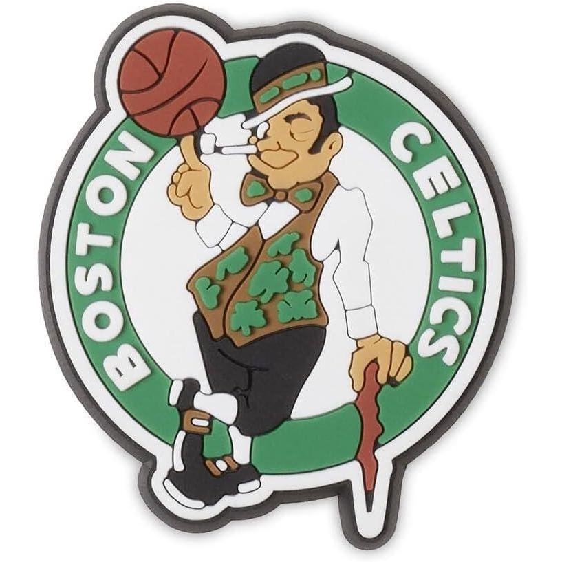 imageCrocs UnisexAdult Jibbitz Shoe Charms  NBA Basketball Team Shoe Charm Singles Sports Charms for Boys and GirlsBoston Celtics