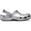 imageCrocs UnisexAdult Classic Glitter ClogsSilver Metallic