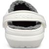 imageCrocs UnisexAdult Classic Lined ClogWhiteGrey
