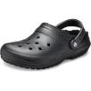 imageCrocs UnisexAdult Classic Lined ClogBlackBlack
