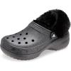 imageCrocs Womens Classic Lined Platform ClogsBlack Glitter