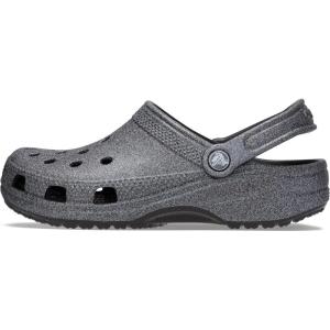 imageCrocs UnisexAdult Classic Glitter ClogsBlackGlitter Rainbow