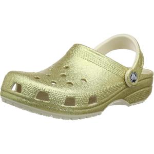 imageCrocs UnisexAdult Classic Glitter ClogsLight Gold