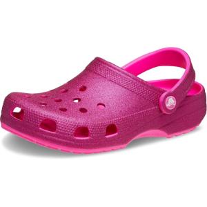 imageCrocs UnisexAdult Classic Glitter ClogsPink Crush