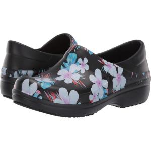 imageCrocs Womens Neria Pro II Clogs Slip Resistant Work Shoes for WomenTropical FloralBlack
