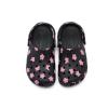 imageCrocs UnisexChild Classic Graphic ClogBlackFlowers