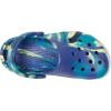 imageCrocs UnisexChild Classic Watercolor Marbled Clog KNavyTurbo Teal