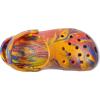 imageCrocs UnisexChild Classic Watercolor Marbled Clog KOrange ZingMulti