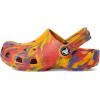 imageCrocs UnisexChild Classic Watercolor Marbled Clog KOrange ZingMulti