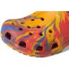 imageCrocs UnisexChild Classic Watercolor Marbled Clog KOrange ZingMulti