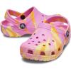 imageCrocs UnisexChild Classic Watercolor Marbled Clog KTaffy PinkMulti