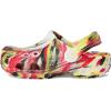 imageCrocs UnisexChild Classic Watercolor Marbled Clog KVarsity RedMulti