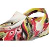 imageCrocs UnisexChild Classic Watercolor Marbled Clog KVarsity RedMulti