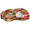imageCrocs UnisexChild Classic Watercolor Marbled Clog KVarsity RedMulti Glow in the Dark