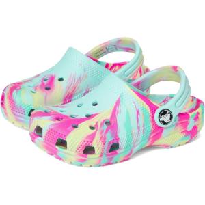 imageCrocs UnisexChild Classic Watercolor Marbled Clog KAquamarineMulti