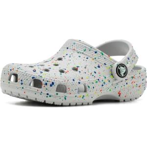 imageCrocs UnisexChild Classic Watercolor Marbled Clog KAtmosphereMulti Glow