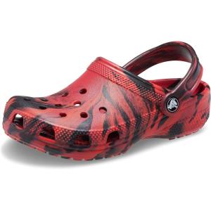 imageCrocs UnisexChild Classic Watercolor Marbled Clog KPepperBlack