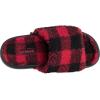 imageCrocs Classic Cozzzy SandalsBuffalo PlaidBlackVarsity Red