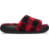 imageCrocs Classic Cozzzy SandalsBuffalo PlaidBlackVarsity Red