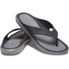 imageCrocs Mens Swiftwater Wave Flip Flops  Sandals for MenBlackSlate Grey
