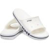 imageCrocs Unisex Adult Bayaband Slide SandalsWhiteNavy