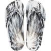 imageCrocs Unisexs Classic Flip FlopsBlackWhite
