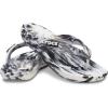 imageCrocs Unisexs Classic Flip FlopsBlackWhite