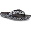 imageCrocs Unisexs Classic Flip FlopsKhakiLeopard