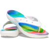 imageCrocs Unisexs Classic Flip FlopsWhiteMulti