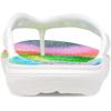 imageCrocs Unisexs Classic Flip FlopsWhiteMulti