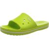 imageCrocs unisexadult Crocband III Slide SandalsLime Punch White