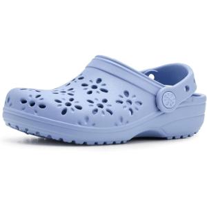 imageCrocs Kids Classic Floral Design ClogsBlue Haze