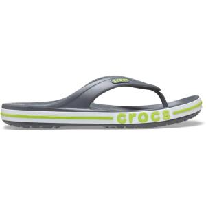 imageCrocs Unisex Adult Bayaband Slide SandalsSlate Grey Lime Punch