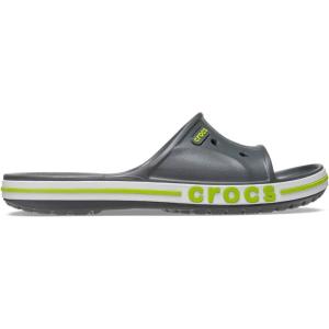 imageCrocs Unisex Adult Bayaband Slide SandalsSlate GreyLime Punch