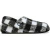 imageCrocs UnisexAdult Classic Cozzzy Slipper Fuzz Lined House Slippers for Women and MenBuffalo PlaidVarsity BlackWhite