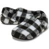 imageCrocs UnisexAdult Classic Cozzzy Slipper Fuzz Lined House Slippers for Women and MenBuffalo PlaidVarsity BlackWhite